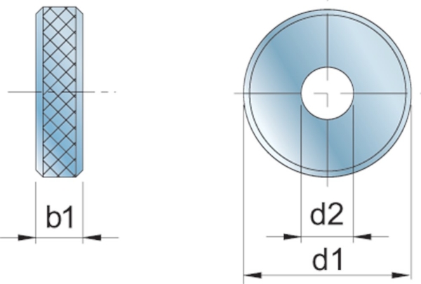 Afbeeldingen van Phantom HSS-Co Druk-Kartelrol DIN 403 M1, M2, M3, M6, M7 75.174