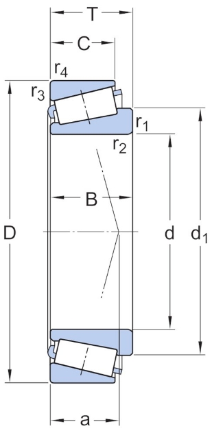 Afbeeldingen van SKF Kegellager eenrijig 302..