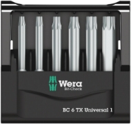 Afbeeldingen van Wera Bitset torx Bit-Check 6 TX Universal 1