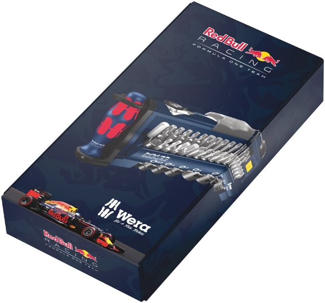 Afbeeldingen van Wera Dopsleutelset 1/4" inclusief bits Tool-Check PLUS Red Bull Racing