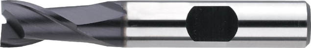 Afbeeldingen van HSS-E Schachtfrees‚ 2-snijder DIN 327-B TiAlN‚ type N