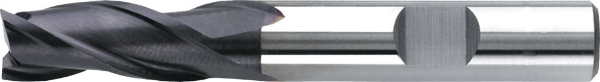 Afbeeldingen van HSS-E Schachtfrees, 3-snijder DIN 844-B kort, type N, TiAlN, in blisterverpakking