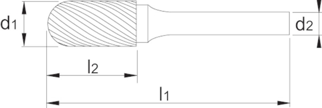 Afbeeldingen van International Tools ECO PRO HM Stiftfrees model C, cilindrisch, ronde kop 41.430