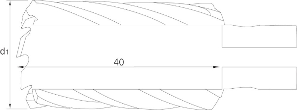 Afbeeldingen van Phantom HSS-EX Kernboor met Fein QuickIN opname, snijdiepte 40 mm 62.250