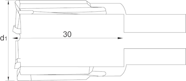 Afbeeldingen van Phantom HM-tip Kernboor Rail, snijdiepte 30 mm 62.210