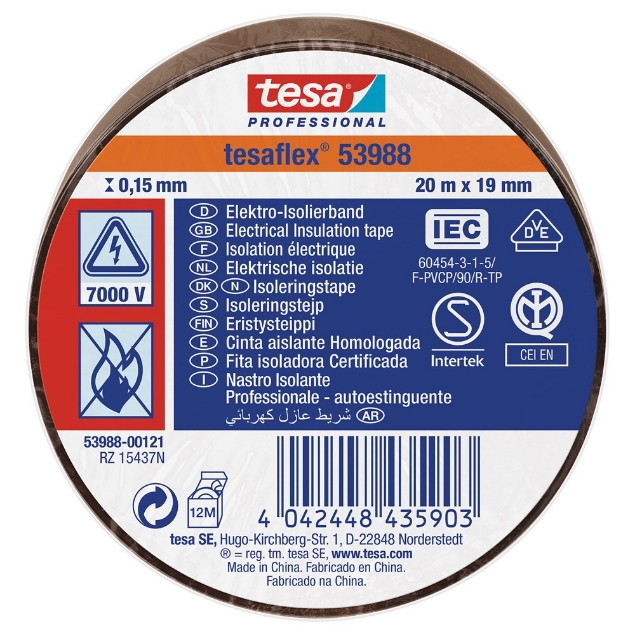 Afbeeldingen van tesa® PVC elektrische isolatietape 53988