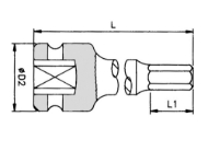 Afbeeldingen van ACTION Slagdop 3/4" torx