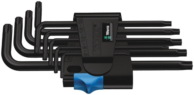 Afbeeldingen van Wera Stiftsleutelset torx 967/9 TX HF 1 BlackLaser