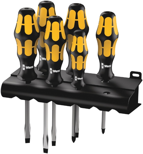 Afbeeldingen van Wera Schroevendraaierset combi 932 S/6 Kraftform