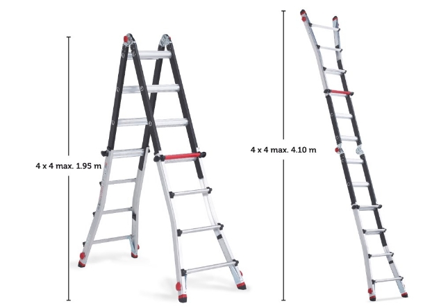Afbeeldingen van Altrex Aluminium telescopische vouwladder Varitrex-Teleprof Flex