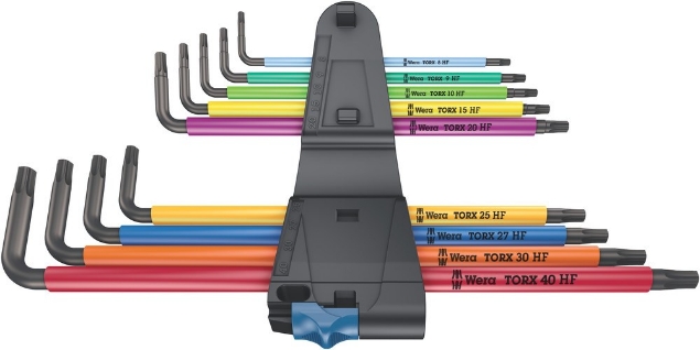 Afbeeldingen van Wera Stiftsleutelset torx 967/9 TX XL HF 1 Multicolour