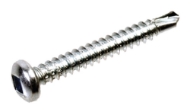Afbeeldingen van Zelfborende schroeven panhead binnenvierkant (staal gehard verzinkt) DIN7504M QZ