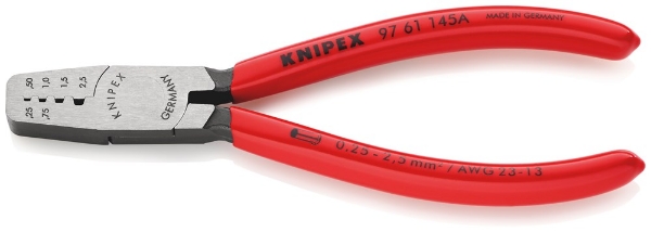 Afbeeldingen van KNIPEX Krimptang voor adereindhulzen