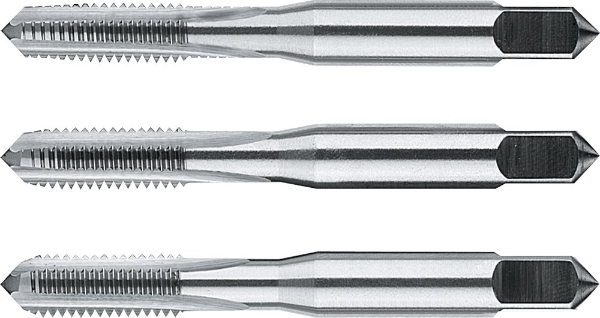 Afbeeldingen van HSS Handtappen ISO 529 Metrisch‚ links‚ set à 3 stuks
