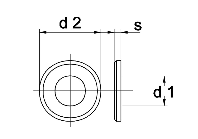 Afbeeldingen van Sluitring DIN 6916, staal C45, gezwart