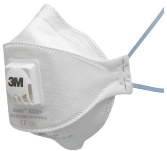 Afbeeldingen van 3M Aura stofmasker FFP2 NR D met uitademventiel 9322+