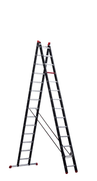 Afbeeldingen van Altrex Aluminium ladder (gecoat) - 2-delig reform Mounter