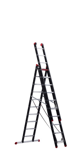 Afbeeldingen van Altrex Aluminium ladder (gecoat) - 3-delig reform Mounter