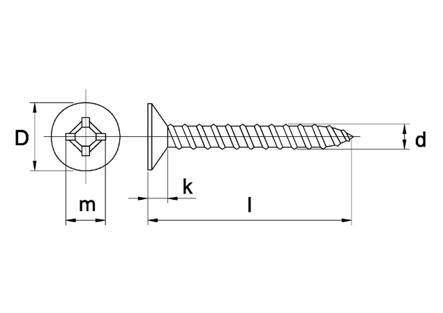 Afbeeldingen van Plaatschroef verzonkenkop phillips DIN 7982C, rvs A2