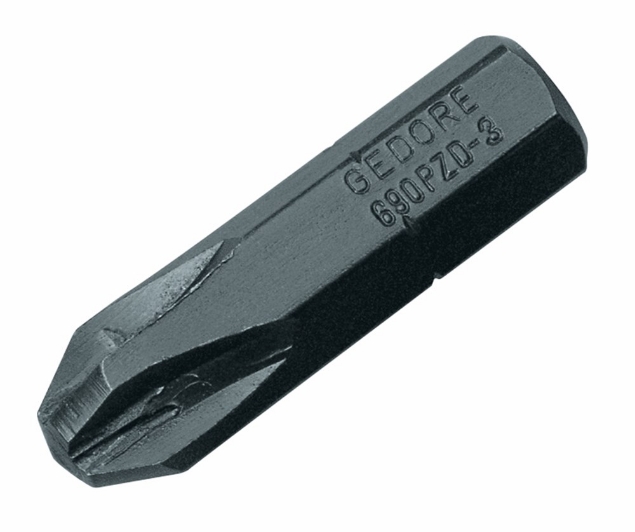 Afbeeldingen van Schroevendraaierbit 1/4" tbv kruiskop-schroeven PZ
