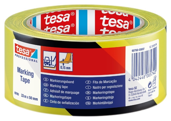 Afbeeldingen van tesa® Vloermarkeringstape PVC 60760