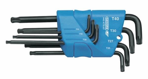 Afbeeldingen van GEDORE Stiftsleutelset tbv inwendige TORX® schroeven H 43 KTX-07