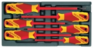 Afbeeldingen van GEDORE VDE-Schroevendraaierset in 1/3 gereedschapsmodule 1500 ES-VDE 2170 PZ