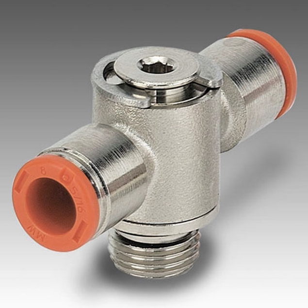 Afbeeldingen van Metal Work Push-in koppeling enkele T-banjo RL16