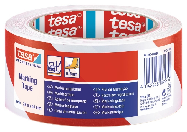 Afbeeldingen van tesa® Vloermarkeringstape PVC 60760