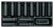Afbeeldingen van GEDORE Slagmoer-dopsleutelset 1/2" in 1/3 gereedschapsmodule 1500 ES-K 19 L