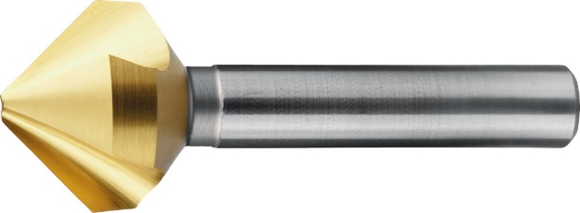 Afbeeldingen van HSS-E Verzinkboor DIN 335-C 90°‚ TiN‚ 3 snijkanten