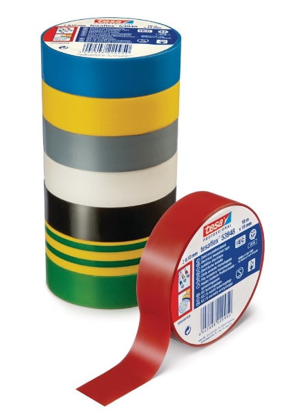 Afbeeldingen van tesa® PVC elektrische isolatietape 53948