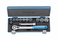 Afbeeldingen van GEDORE Dopsleutelset 1/2" 13-delig 19 KMU / D 19 KMU
