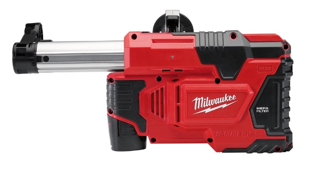 Afbeeldingen van Milwaukee Li-Ion accu-universele hamerstofafzuigset M12 DE-201C