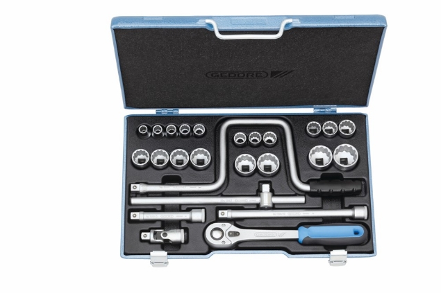 Afbeeldingen van GEDORE Dopsleutelset 1/2" 25-delig 19 TMU / D 19 TMU