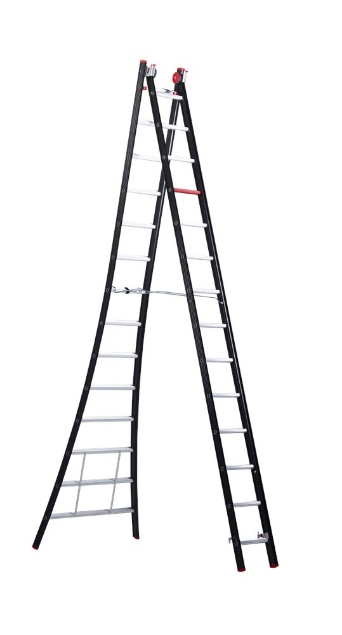 Afbeeldingen van Altrex Aluminium kokerladder (gecoat) - 2-delig reform Nevada