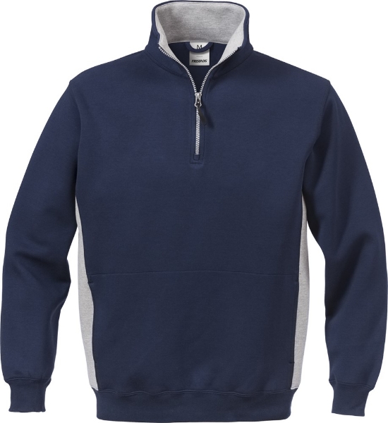 Afbeeldingen van FRISTADS Sweatshirt Met Korte Ritssluiting 1705 DF