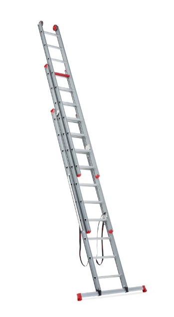 Afbeeldingen van Aluminium ladder (gecoat) - 3-delig reform