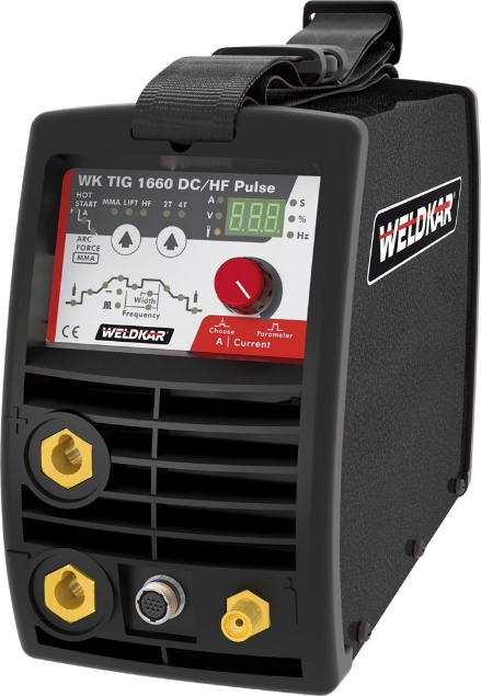 Afbeeldingen van Weldkar TIG lasapparaat Inverter WK TIG 1660 DC/HF Pulse