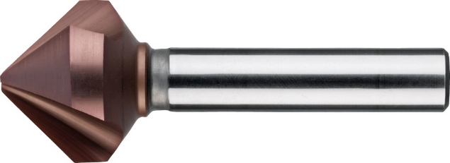 Afbeeldingen van HSS-E 8% Verzinkboor DIN 335-C 90°‚ 3 snijkanten‚ AlCrN-X