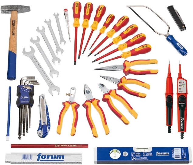 Afbeeldingen van FORUM Gereedschapsassortiment voor elektriciens