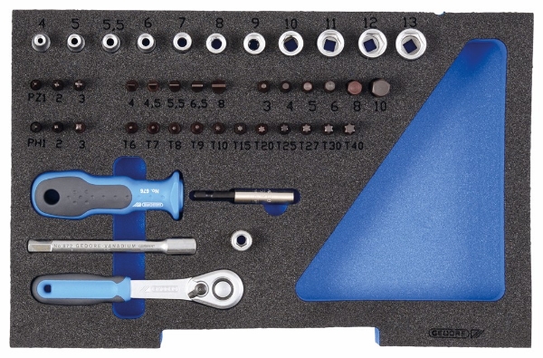 Afbeeldingen van GEDORE Dopsleutelset 1/4", in 1/2 L-BOXX 136 module 1100 CT1-20