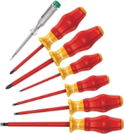 Afbeeldingen van Wera Schroevendraaierset VDE combi 1160i/1165i/7 Kraftform Comfort VDE