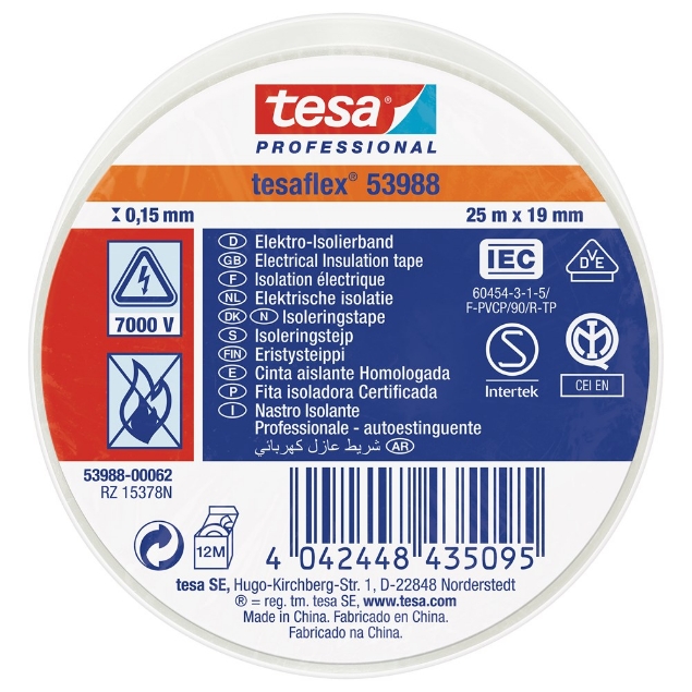 Afbeeldingen van tesa® PVC elektrische isolatietape 53988