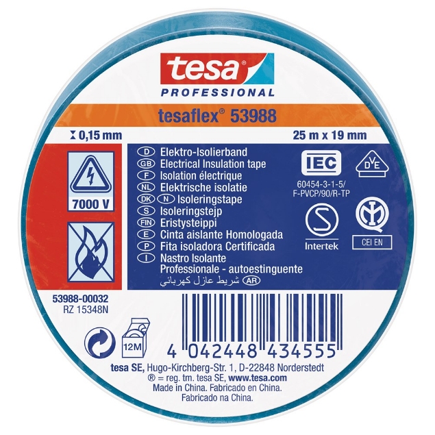 Afbeeldingen van tesa® PVC elektrische isolatietape 53988