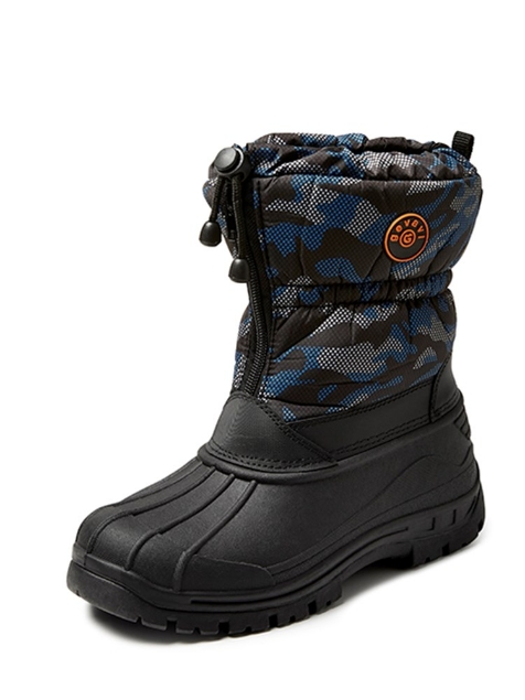 Afbeeldingen van Gevoerde winterlaars blauw/groen