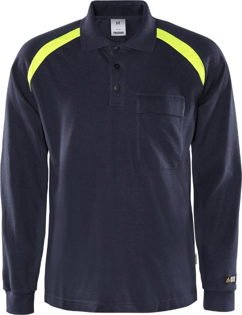 Afbeeldingen van Flamestat Poloshirt Lange Mouwen