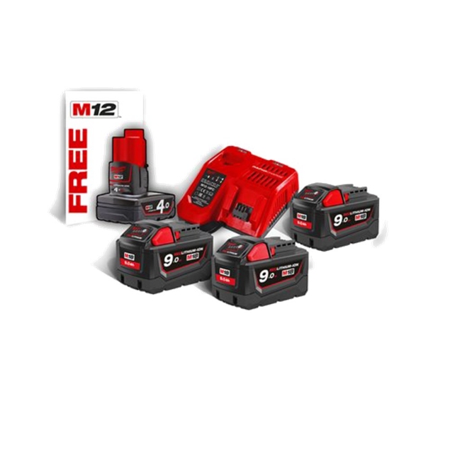 Afbeeldingen van Milwaukee Accu en lader kit M18 NRG-903