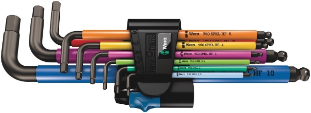 Afbeeldingen van Wera Stiftsleutelset kogelkop metrisch 950/9 HF BlackLaser Multicolour 1
