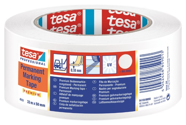 Afbeeldingen van tesa® Vloermarkeringstape Premium 4169